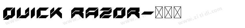 Quick Razor字体转换